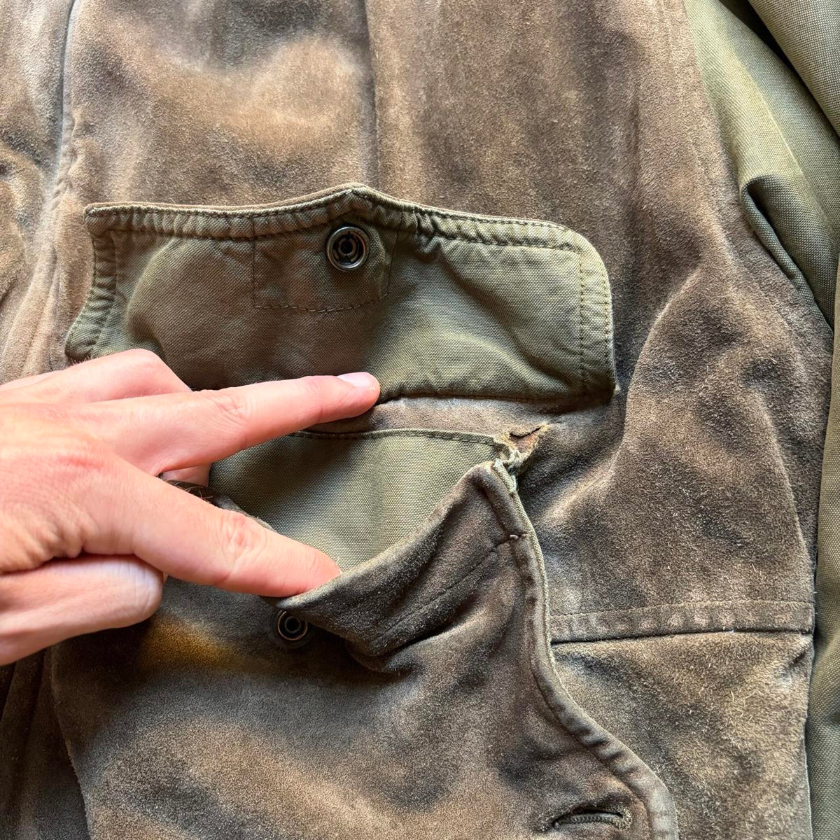 1988 CP Company Suede & Cotton Bomber Jacket M