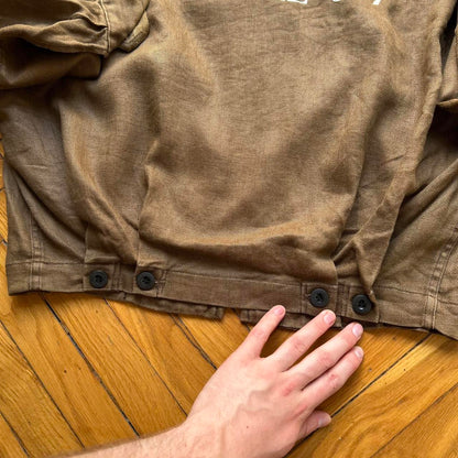 1987 Boneville Hemp Bomber Jacket Brown L