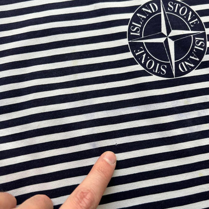 1980s Stone Island Striped T Shirt L