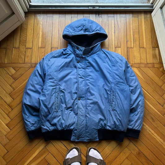 1990s Hugo Boss Down Jacket Blue XXL