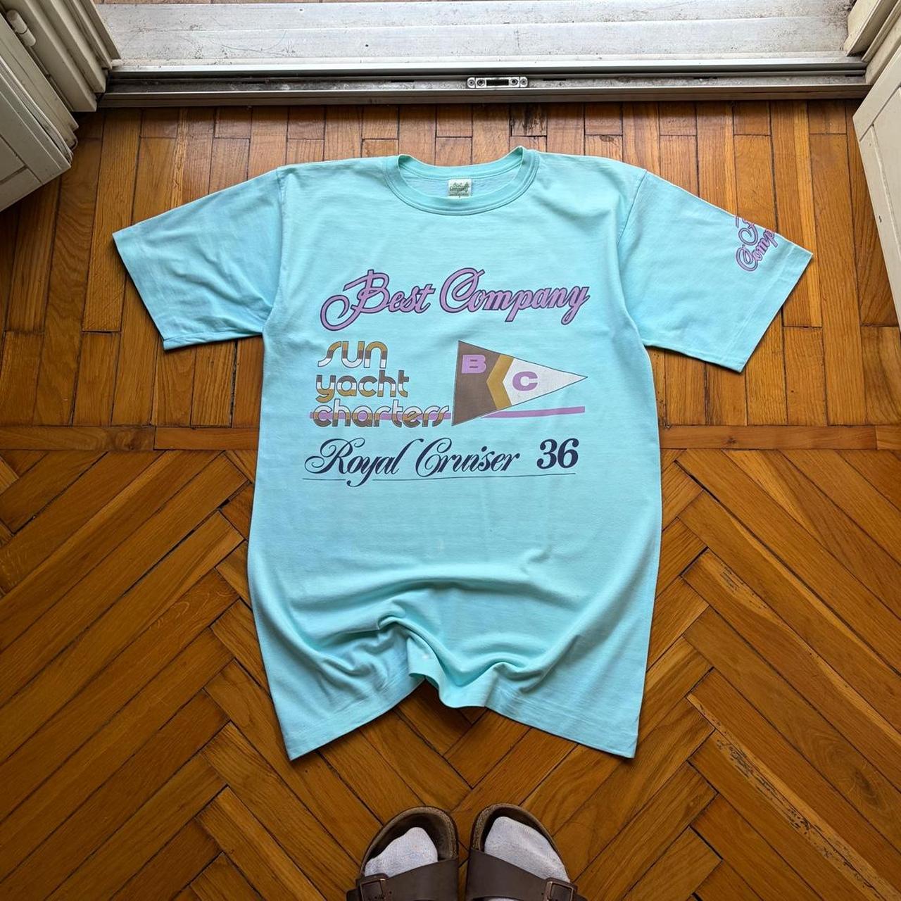 1980s Best Company T Shirt Blue S