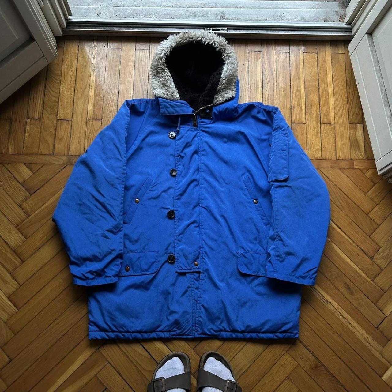 1990s Fiorucci Panarctic Jacket Blue XXL