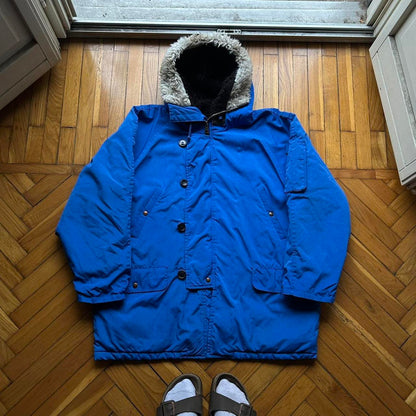 1990s Fiorucci Panarctic Jacket Blue XXL