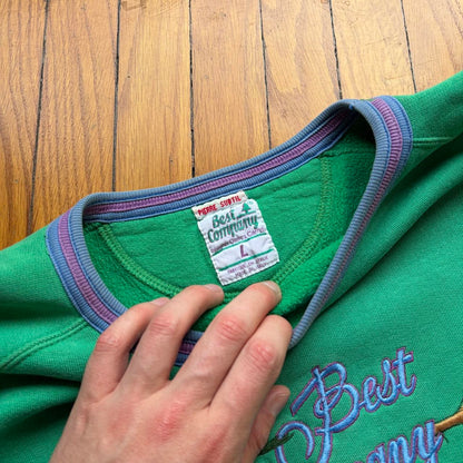 1980s Best Company Sweatshirt Green M