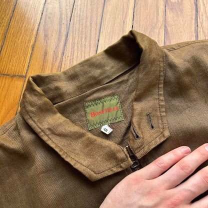 1987 Boneville Hemp Bomber Jacket Brown L