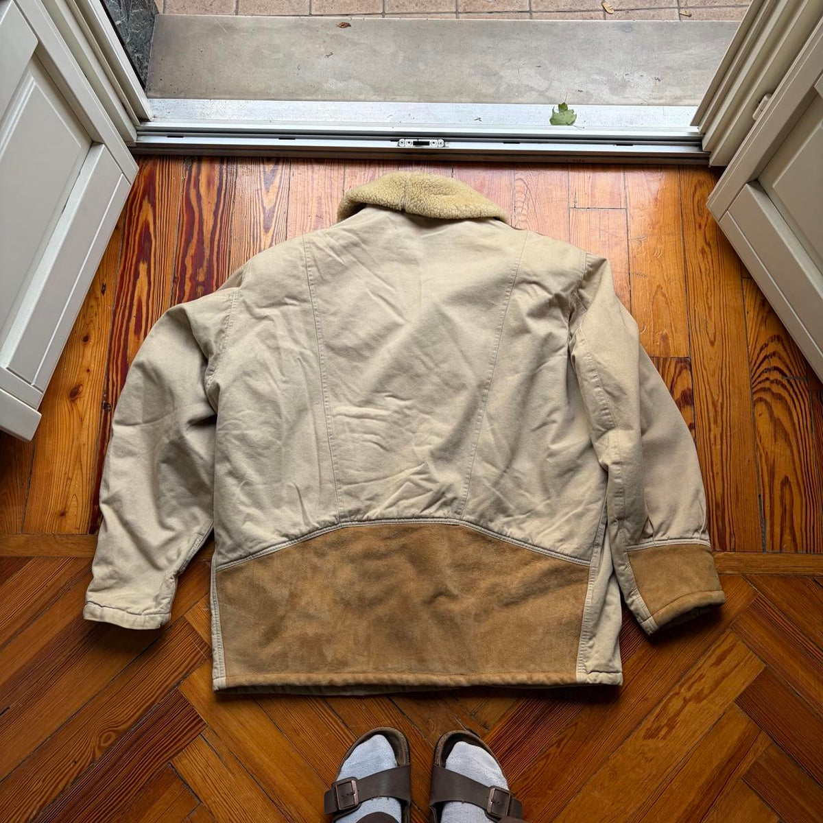1990s Chevignon Shearling Coat XL