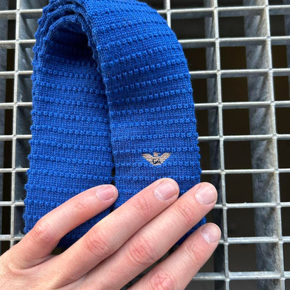 1980s Giorgio Armani Tie Blue
