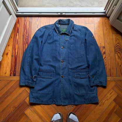 1990s Valentino Lined Denim Coat L