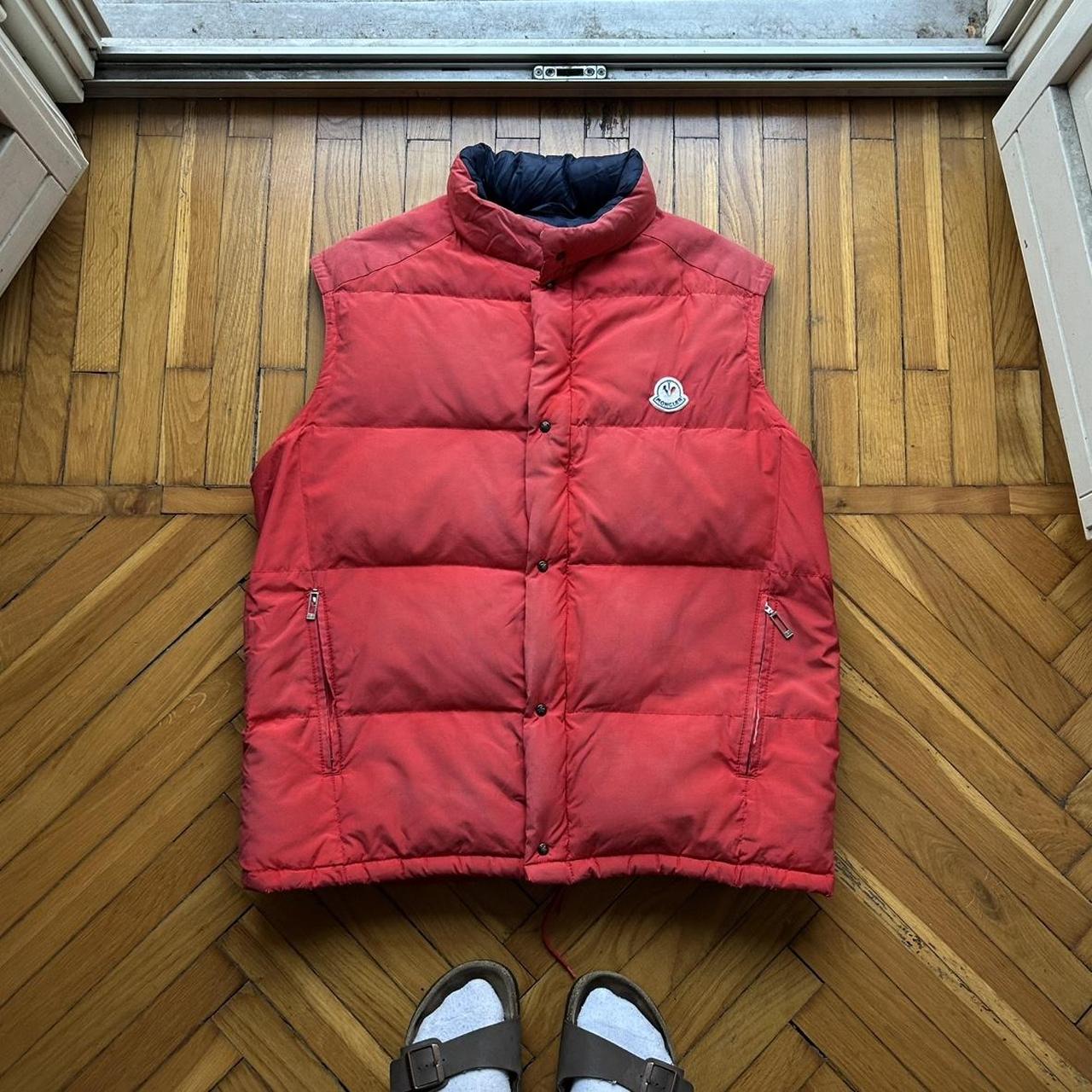 1980s Moncler Grenoble Down Jacket Red L