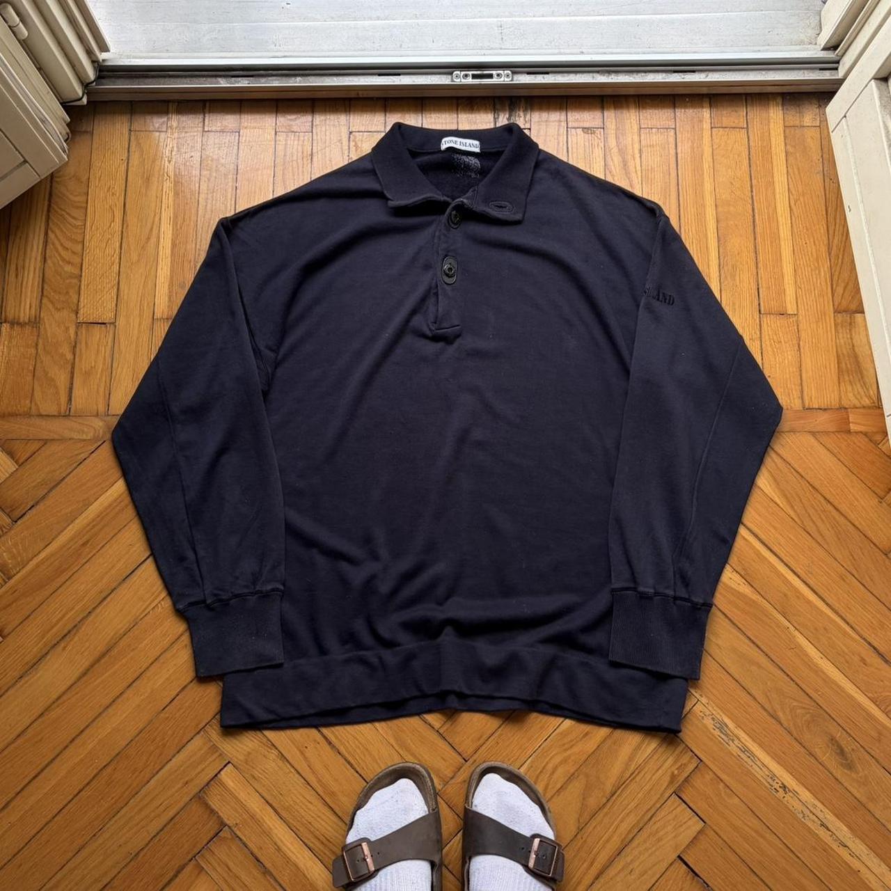 1980s Stone Island Sweatshirt Navy L