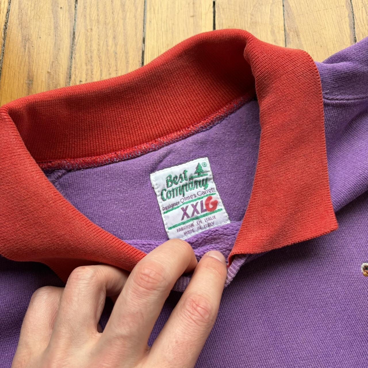 1980s Best Company Sweatshirt Purple XXL