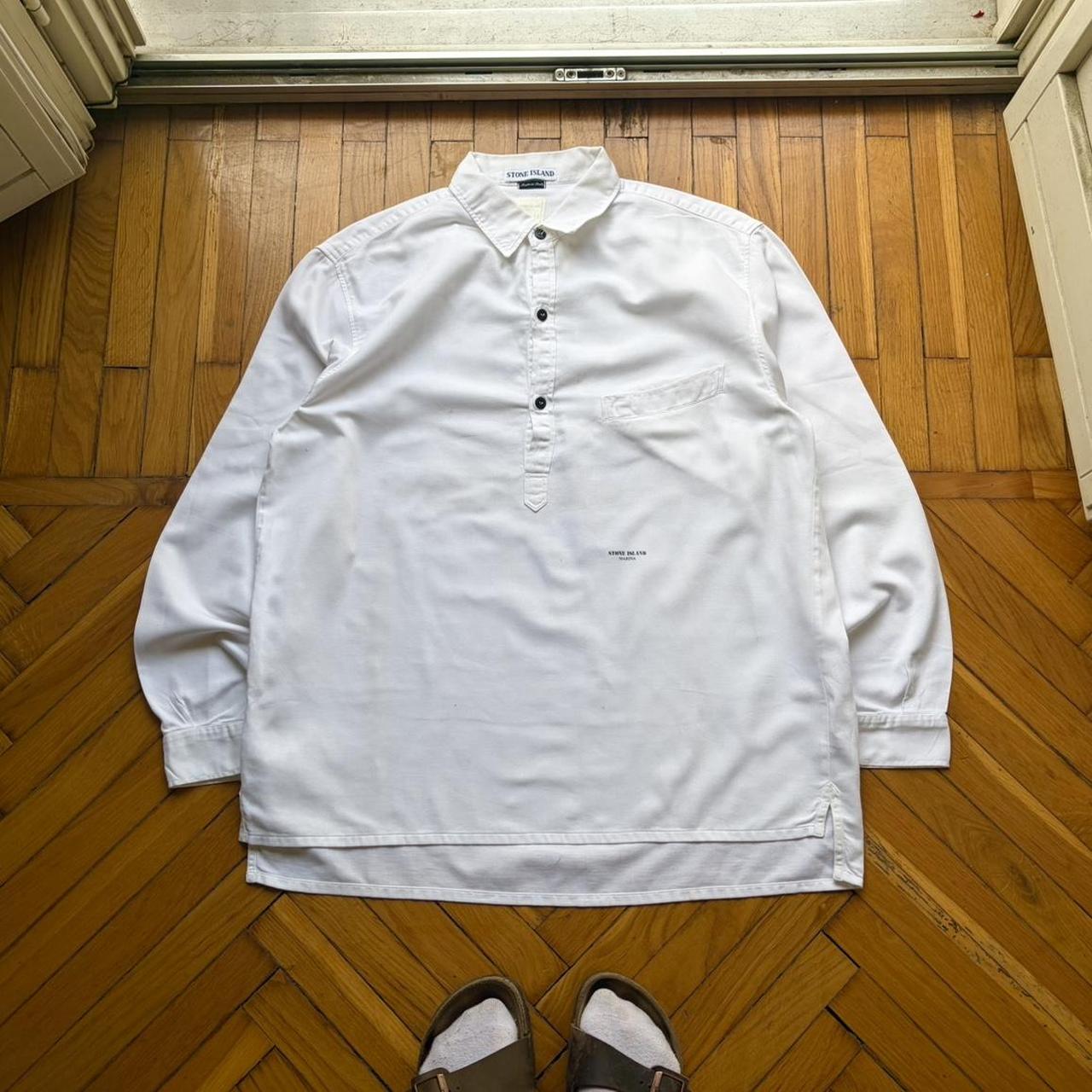 S/S 1996 Stone Island Marina Shirt White L