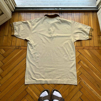 1980s CP Company Polo Shirt Beige M