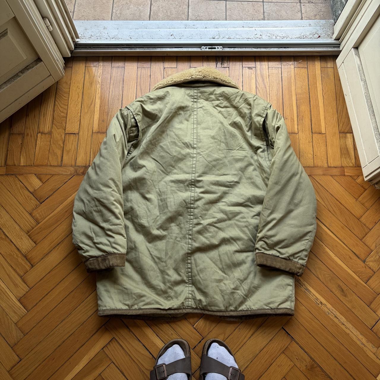 1980s CP Company Cotton & Leather Coat L