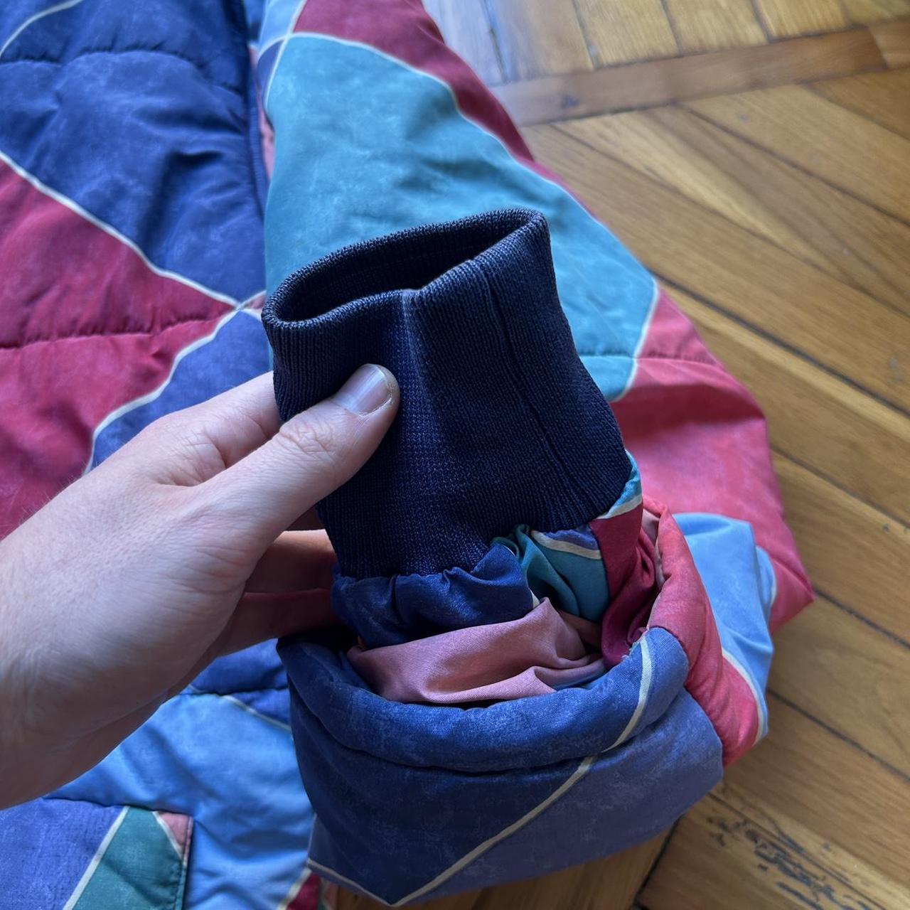 1990s Armani Jeans Multicoloured Puffer Jacket XL