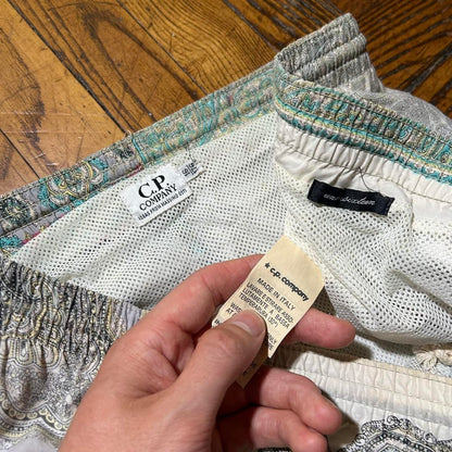 1990 CP Company Paisley Swim Shorts L