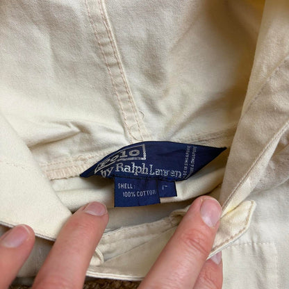 1990s Ralph Lauren Duffle Coat Cream L