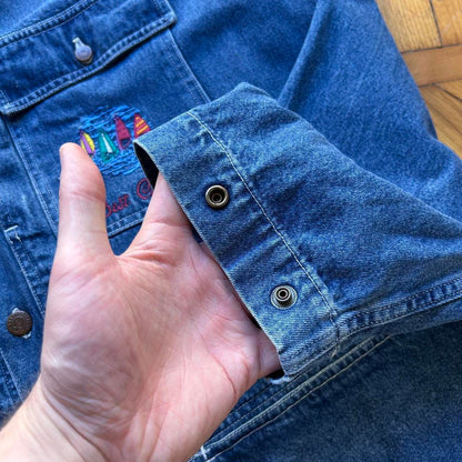 1980s Best Company Denim Jacket Blue XL