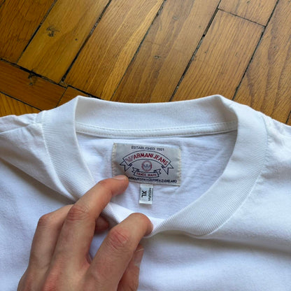 1990s Armani Jeans T Shirt White M