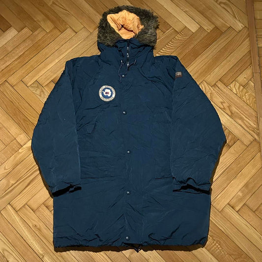 2000s Napapijri Puffer Coat Navy XL