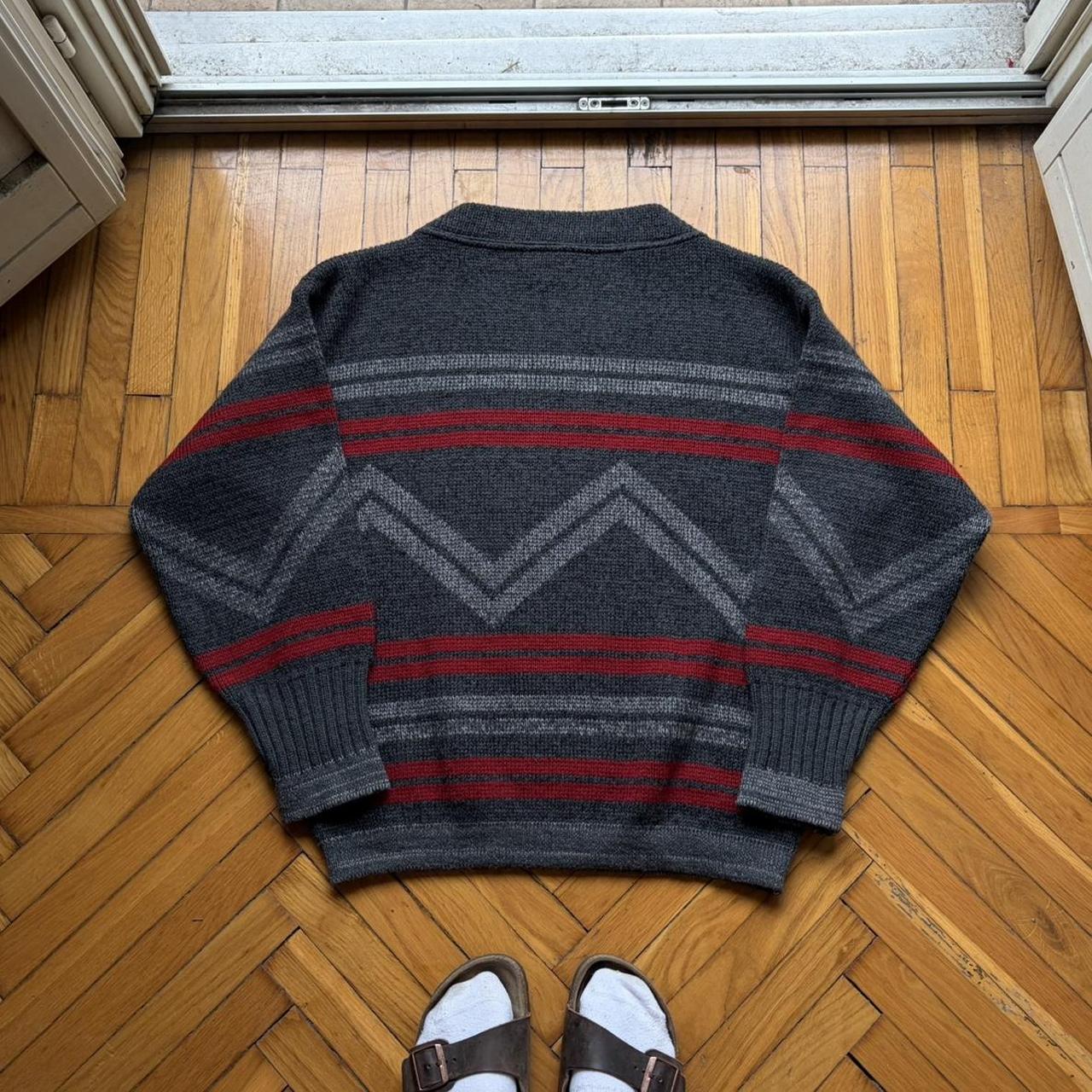 1980s CP Company Pattern Knitted Jumper L