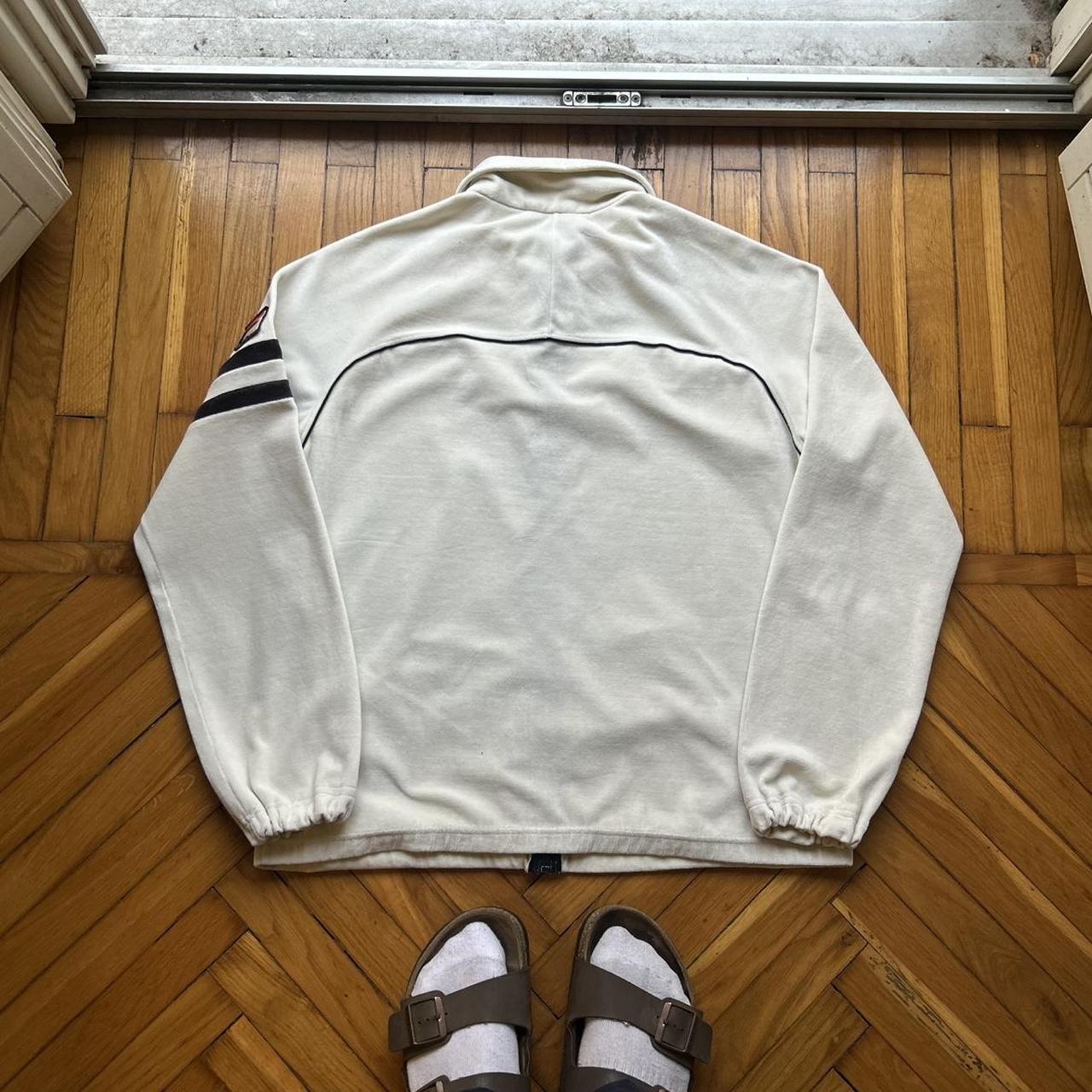 1990s Fila Velour Jacket Cream M