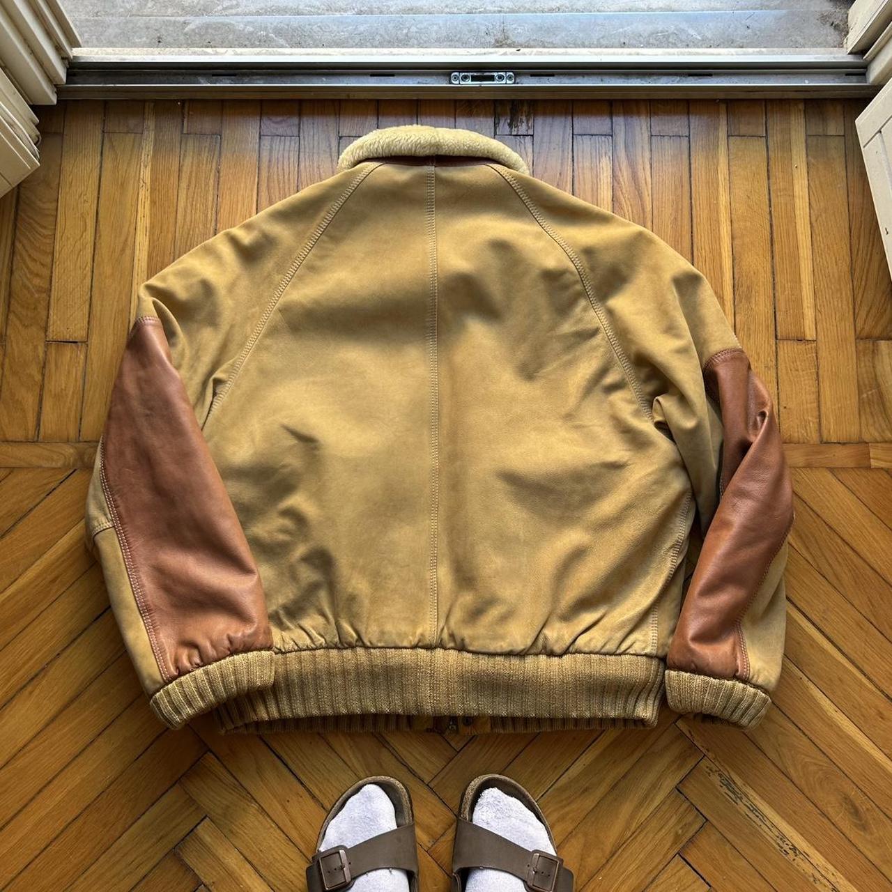 1990s Timberland Leather Shearling Jacket L