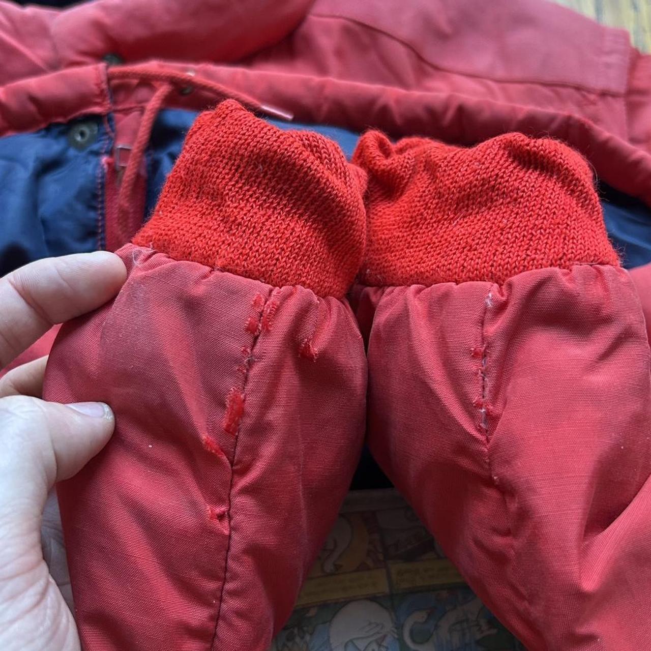 1980s Moncler Grenoble Down Jacket Red L