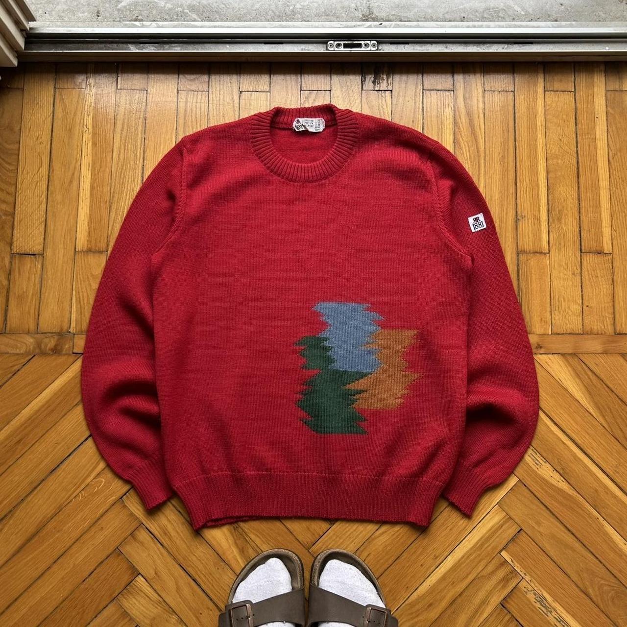 1980s Cerruti 1881 Knitted Jumper Red S