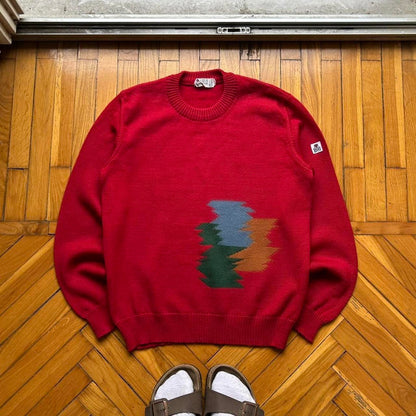 1980s Cerruti 1881 Knitted Jumper Red S
