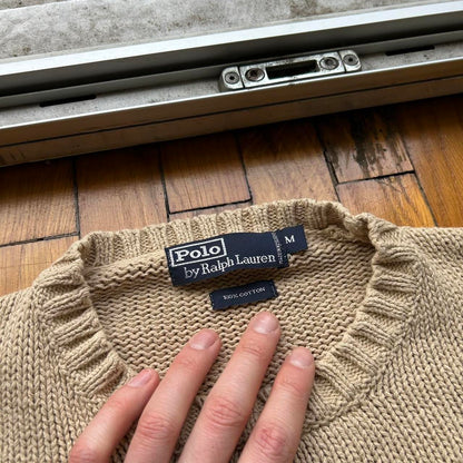 1990s Ralph Lauren Cotton Knitted Jumper L