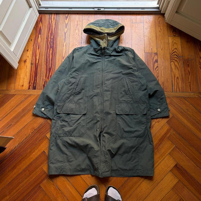1990s Emporio Armani Trench Coat Khaki L