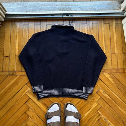 1980s Emporio Armani Jumper Navy S