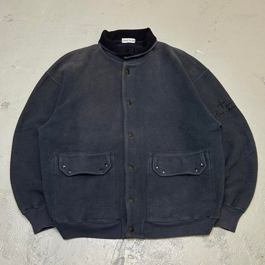 1980s Stone Island Fleece Navy XL