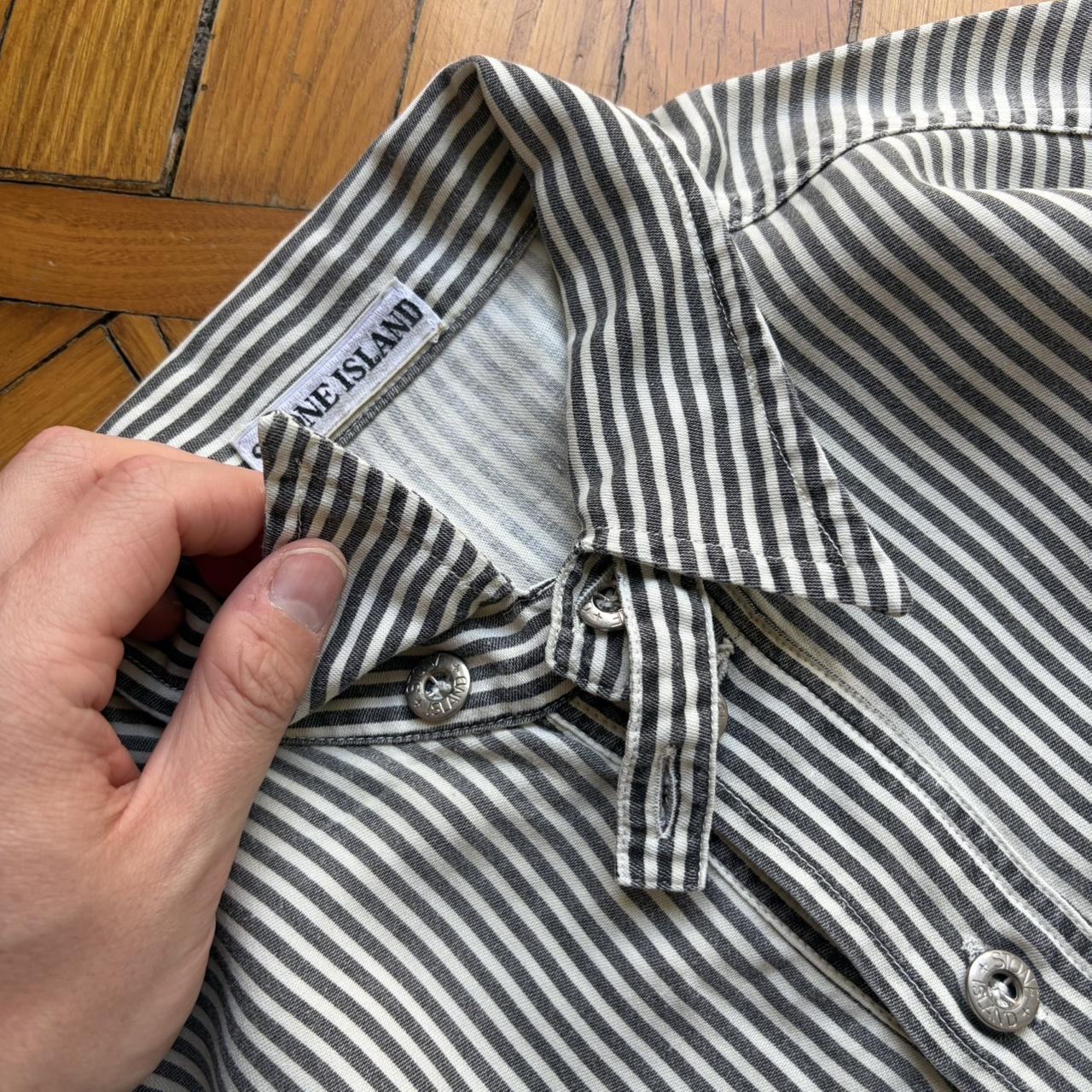 1980s Stone Island Striped Shirt S