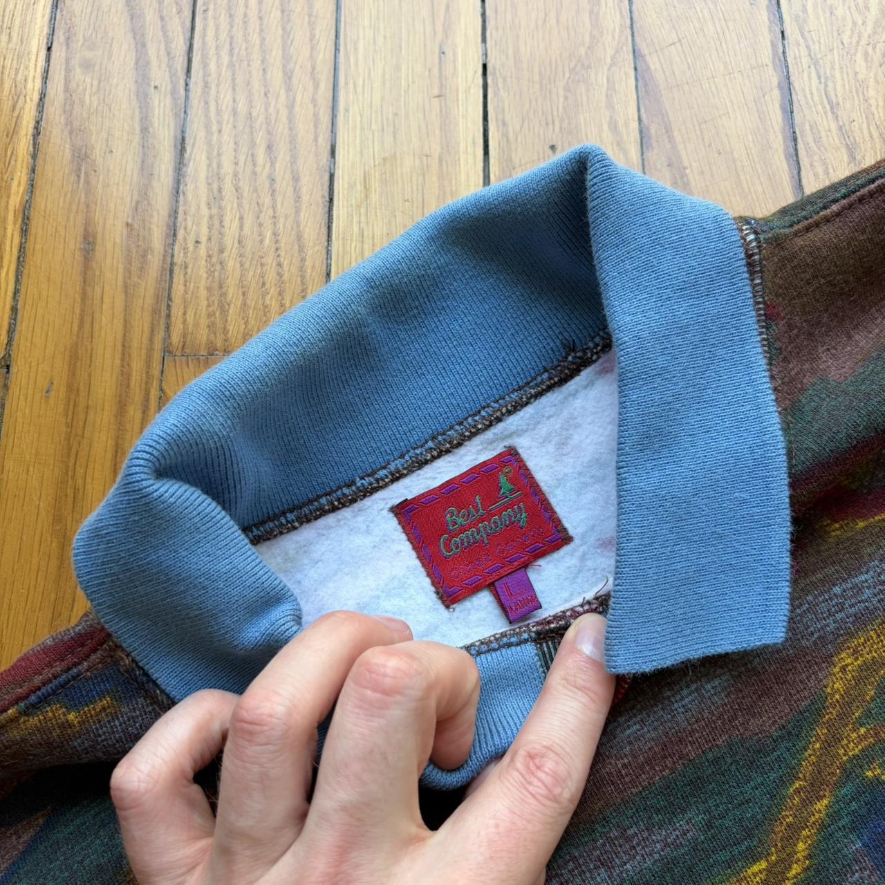 1990s Best Company Pattern Sweatshirt M