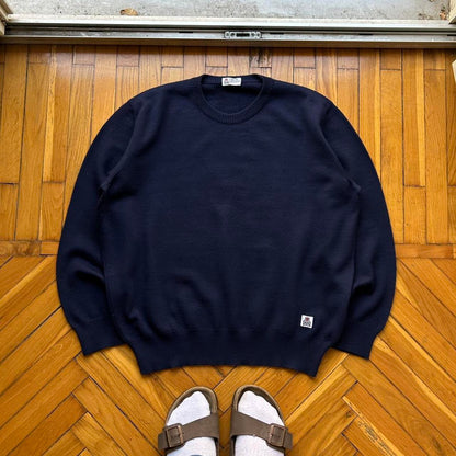 1990s Cerruti 1881 Knitted Jumper Navy L
