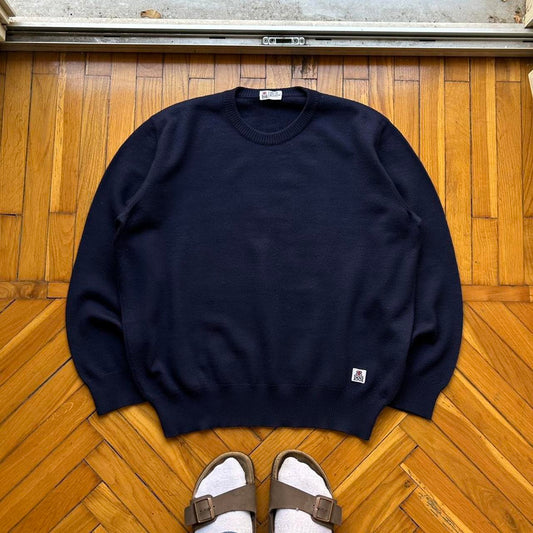 1990s Cerruti 1881 Knitted Jumper Navy L