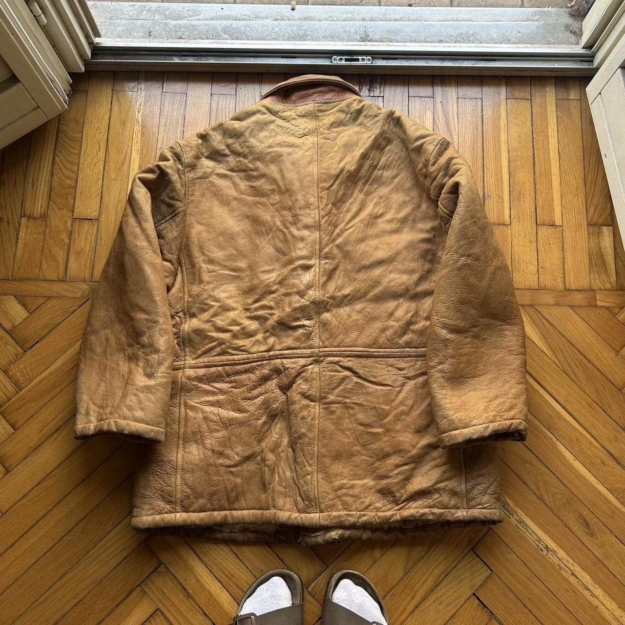 1987 CP Company Leather Shearling Coat L