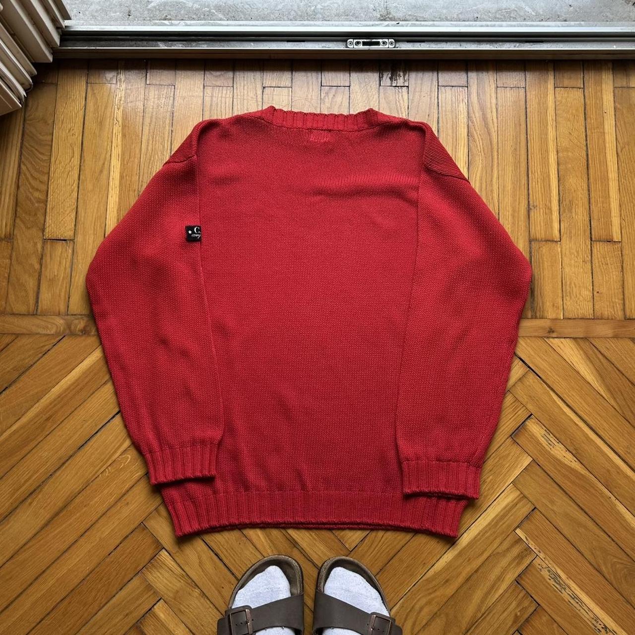 1980s CP Company Knitted Jumper Red S