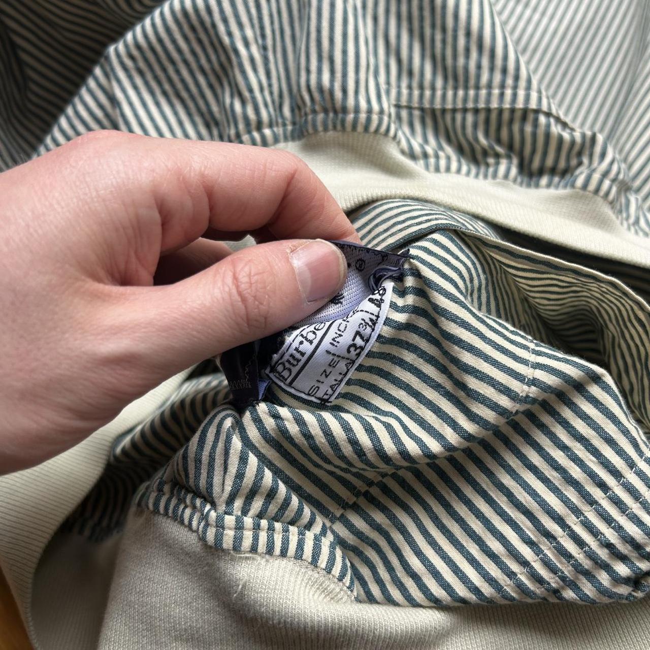 1990s Burberry Pinstriped Bomber Jacket M