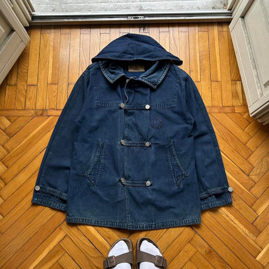 1990s Armani Jeans Mariner Denim Jacket L