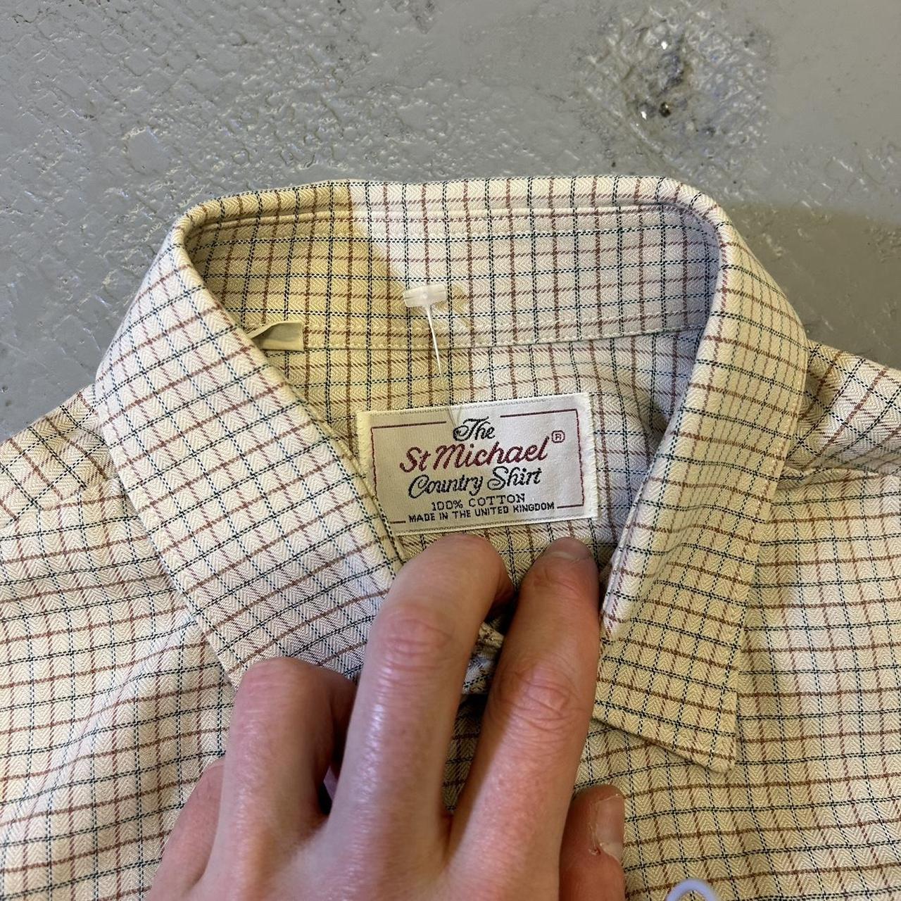 1980s St Michael Country Shirt Checked M