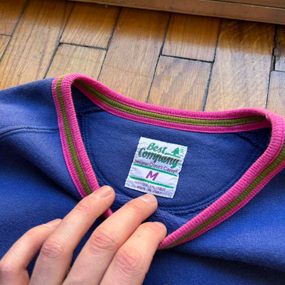 1980s Best Company Sweatshirt Blue M
