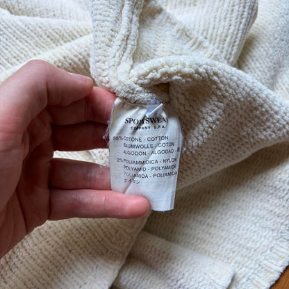 A/W 1997 Stone Island Chenille Knitted Jumper Cream L