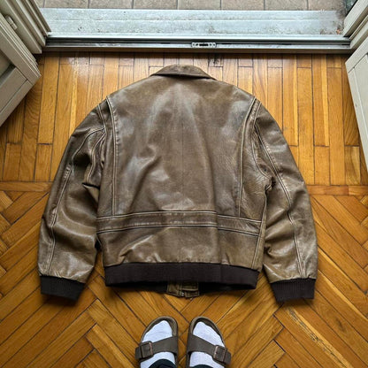 1990s Charles Chevignon Leather Jacket L