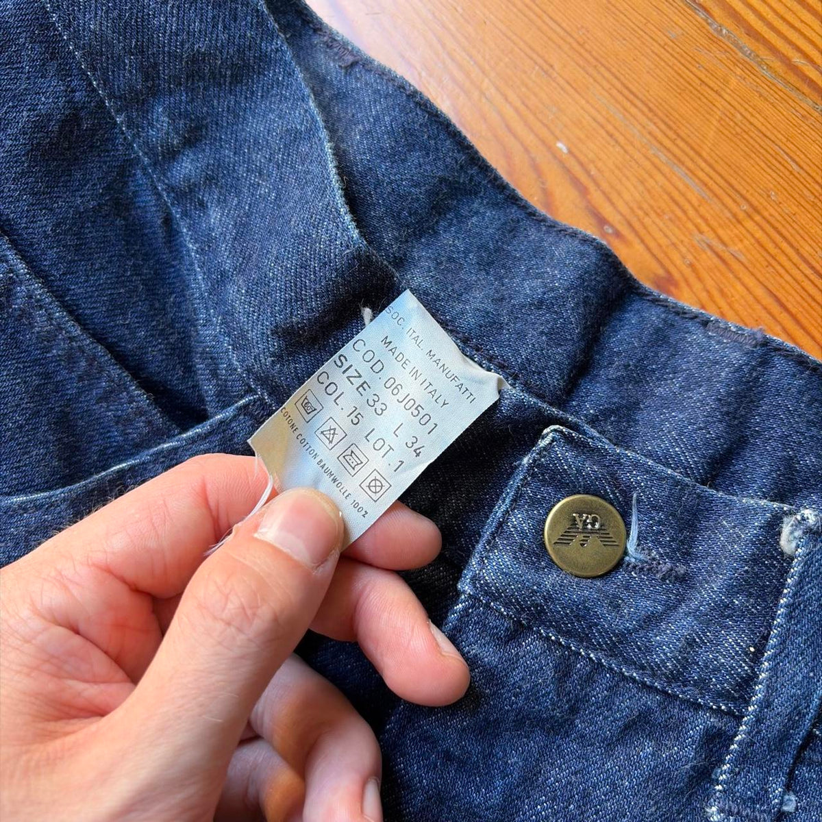 1980s Giorgio Armani Jeans Navy 30W 30L