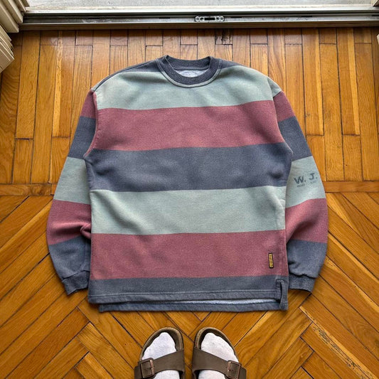 1990s Armani Jeans Sweatshirt Striped M