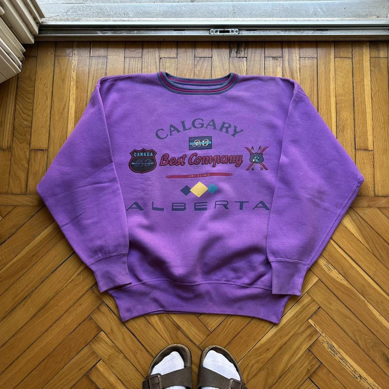 1980s Best Company Sweatshirt Purple L