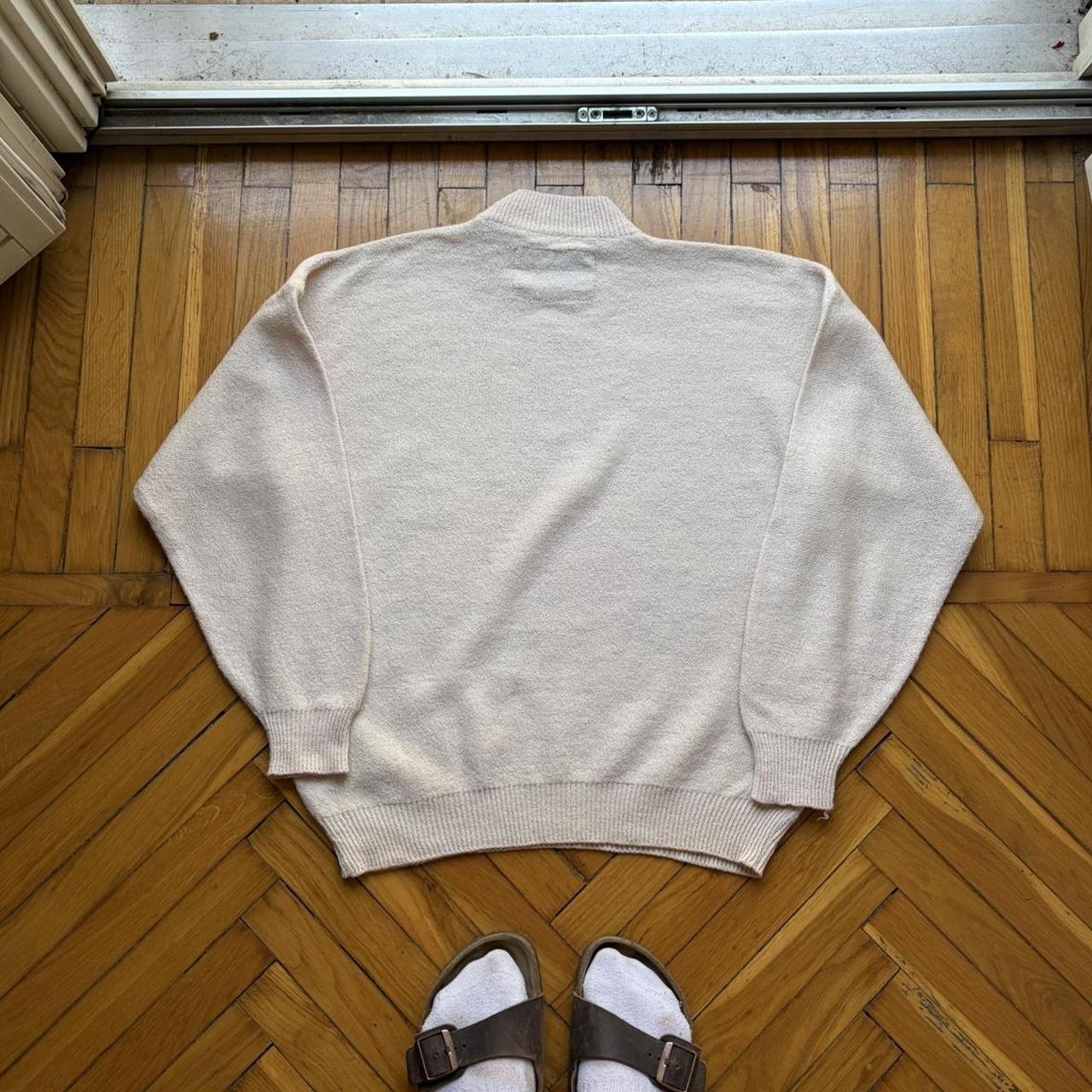1980s Giorgio Armani Knitted Jumper Beige S